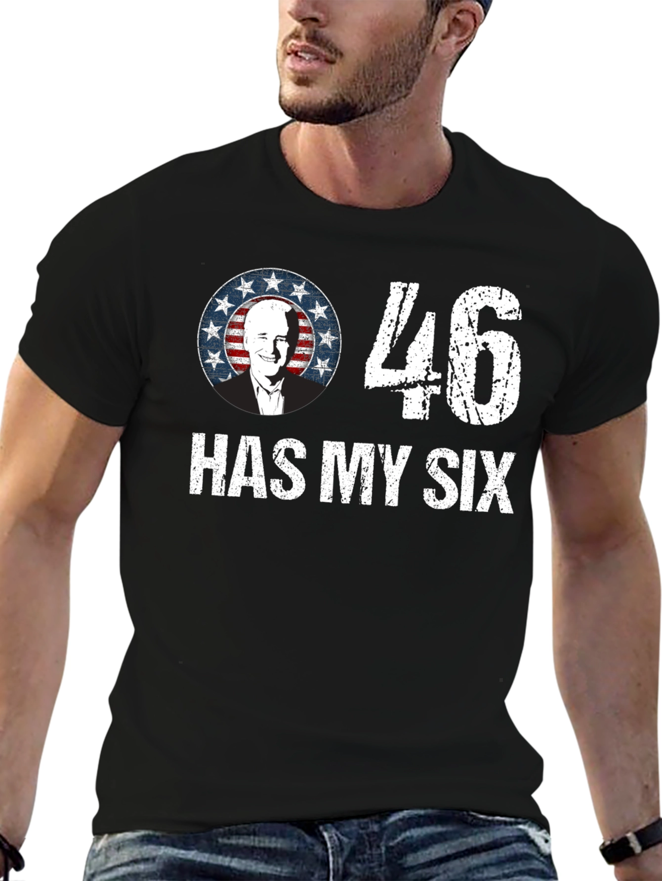 46 Has My Six Political Graphic T-Shirt