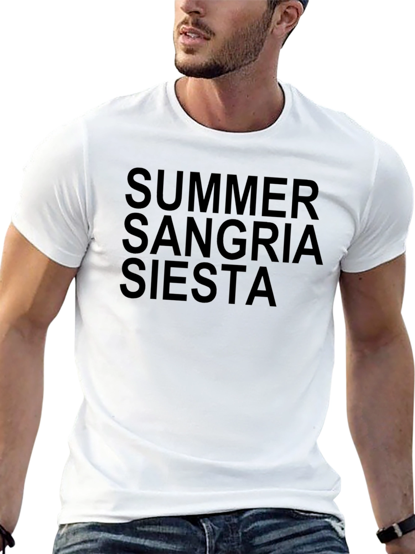 Summer Sangria Siesta Black T-Shirt