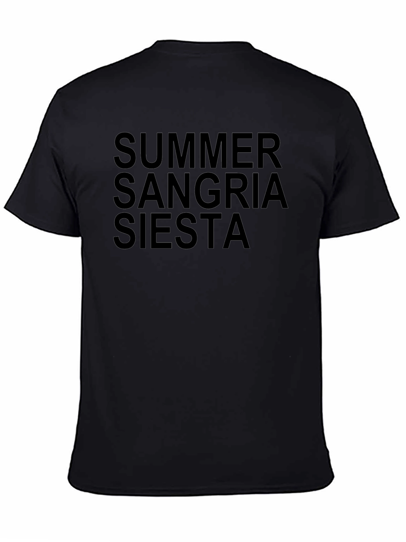 Summer Sangria Siesta Black T-Shirt