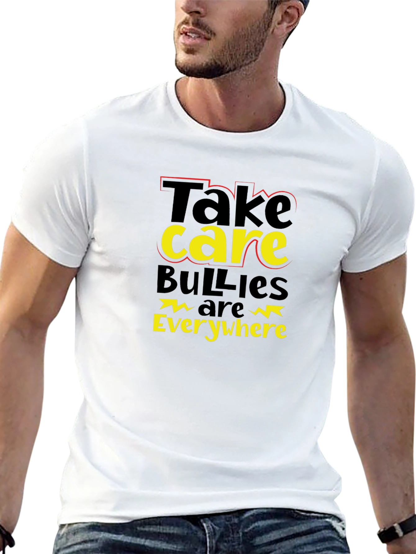 Take Care Bullies Are Everywhere Black T-Shirt