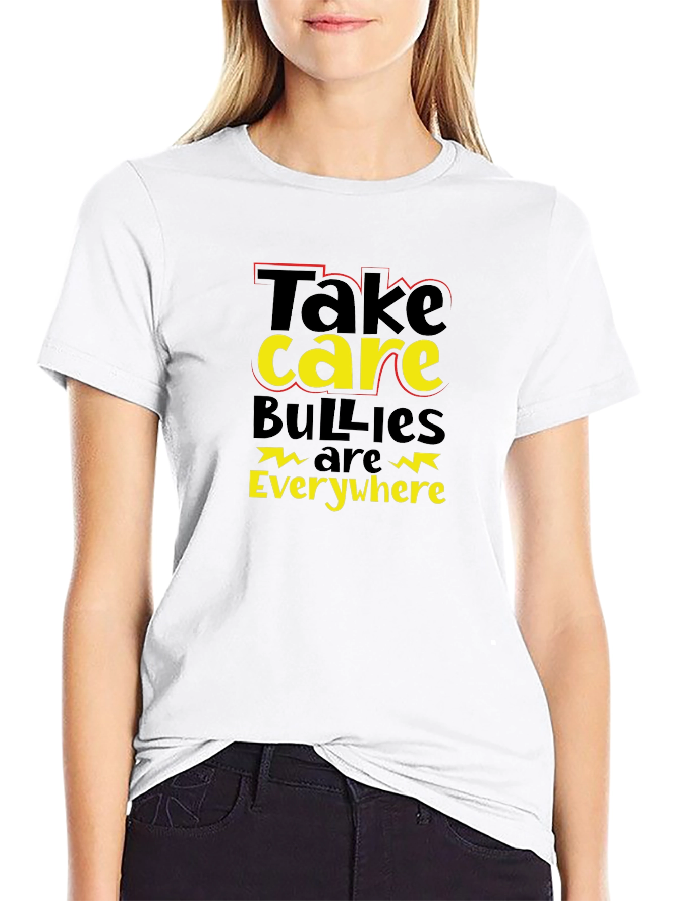 Take Care Bullies Are Everywhere Black T-Shirt