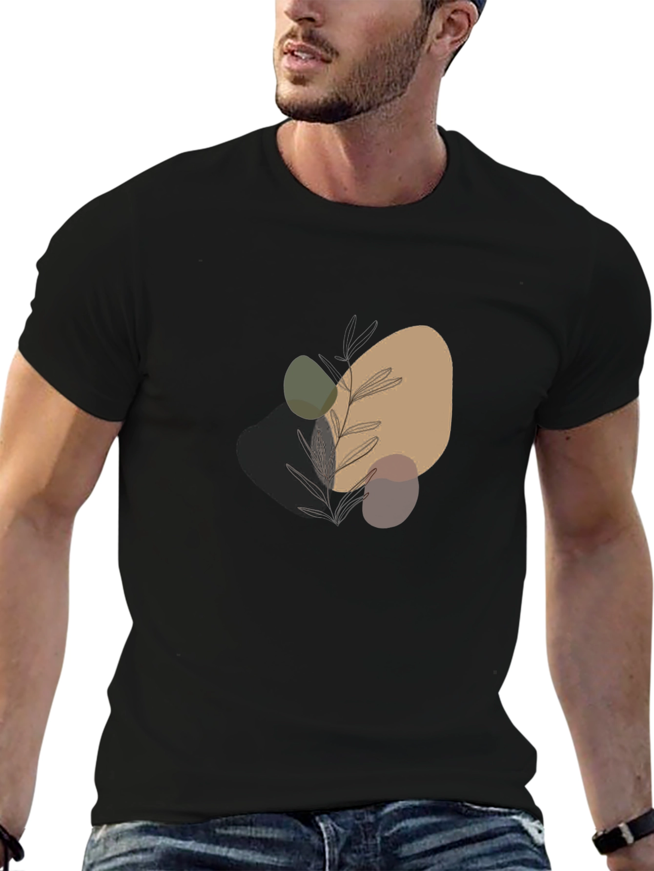 Abstract Art Black T-Shirt