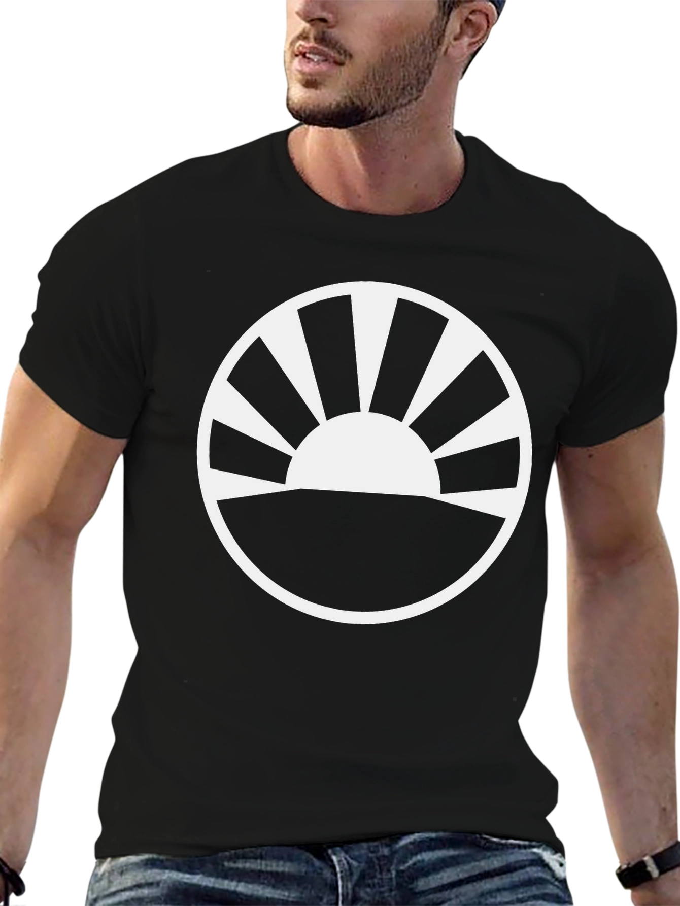 Sunrise Graphic Tee - Black