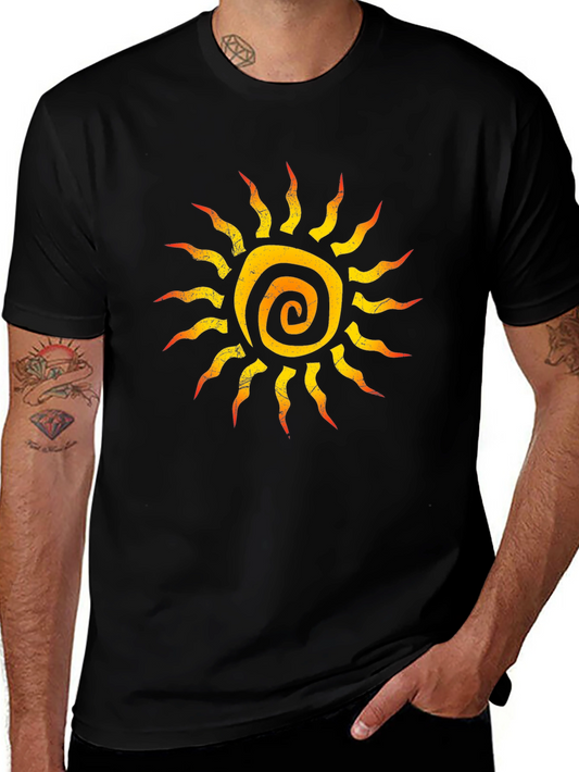Sun Graphic Black T-Shirt