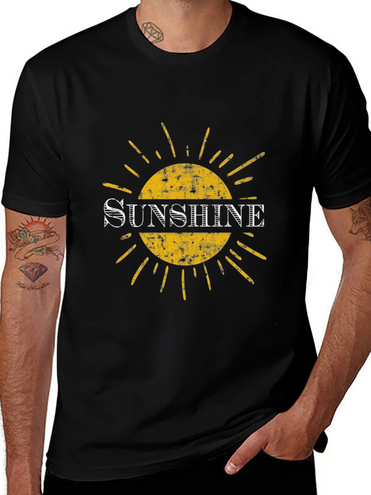 Sunshine Graphic Tee - Black Cotton Blend
