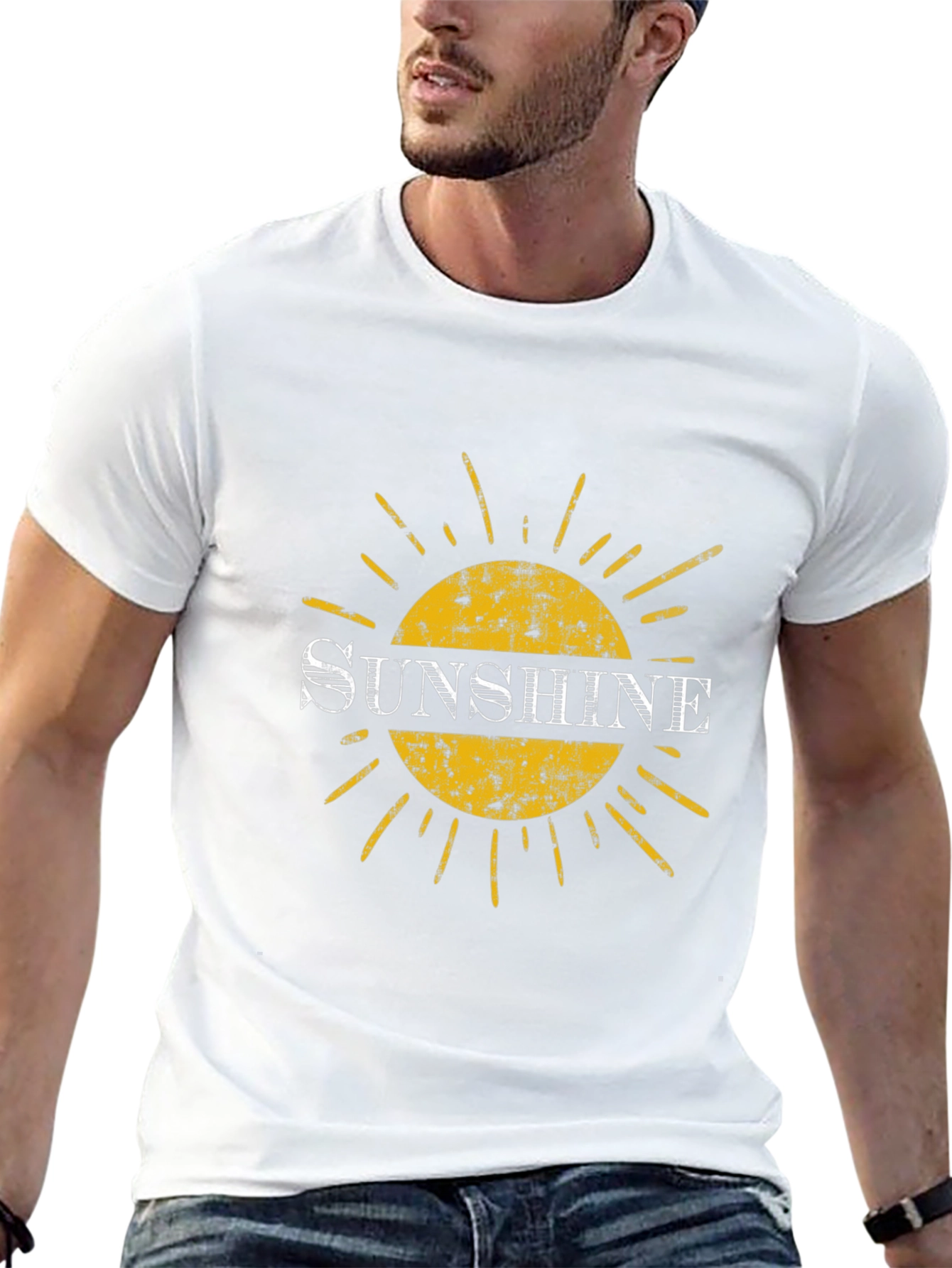 Sunshine Graphic Tee - Black Cotton Blend