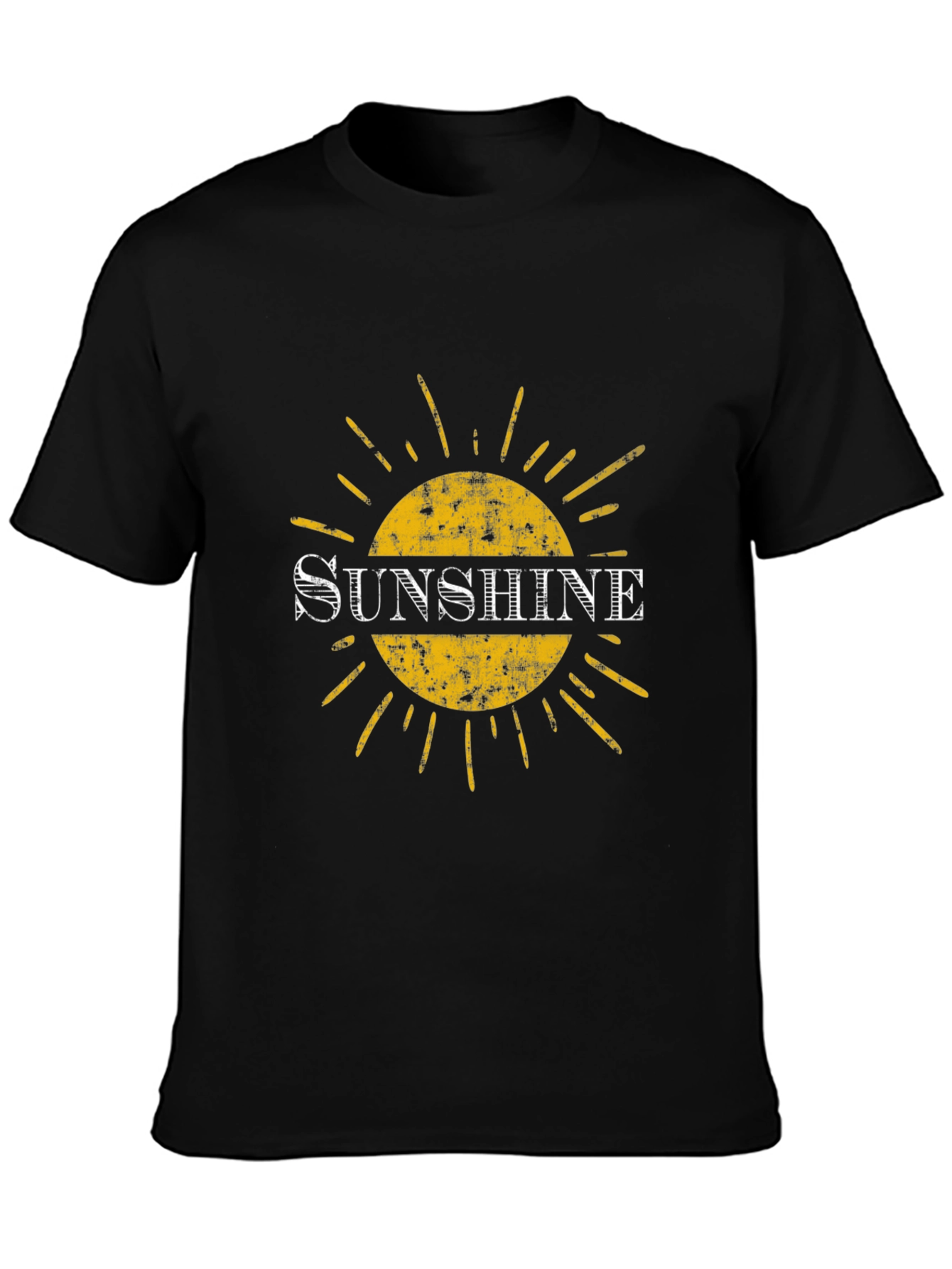 Sunshine Graphic Tee - Black Cotton Blend
