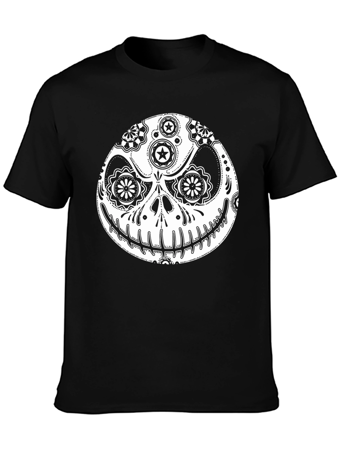 Sugar Skull Jack T-Shirt - Black