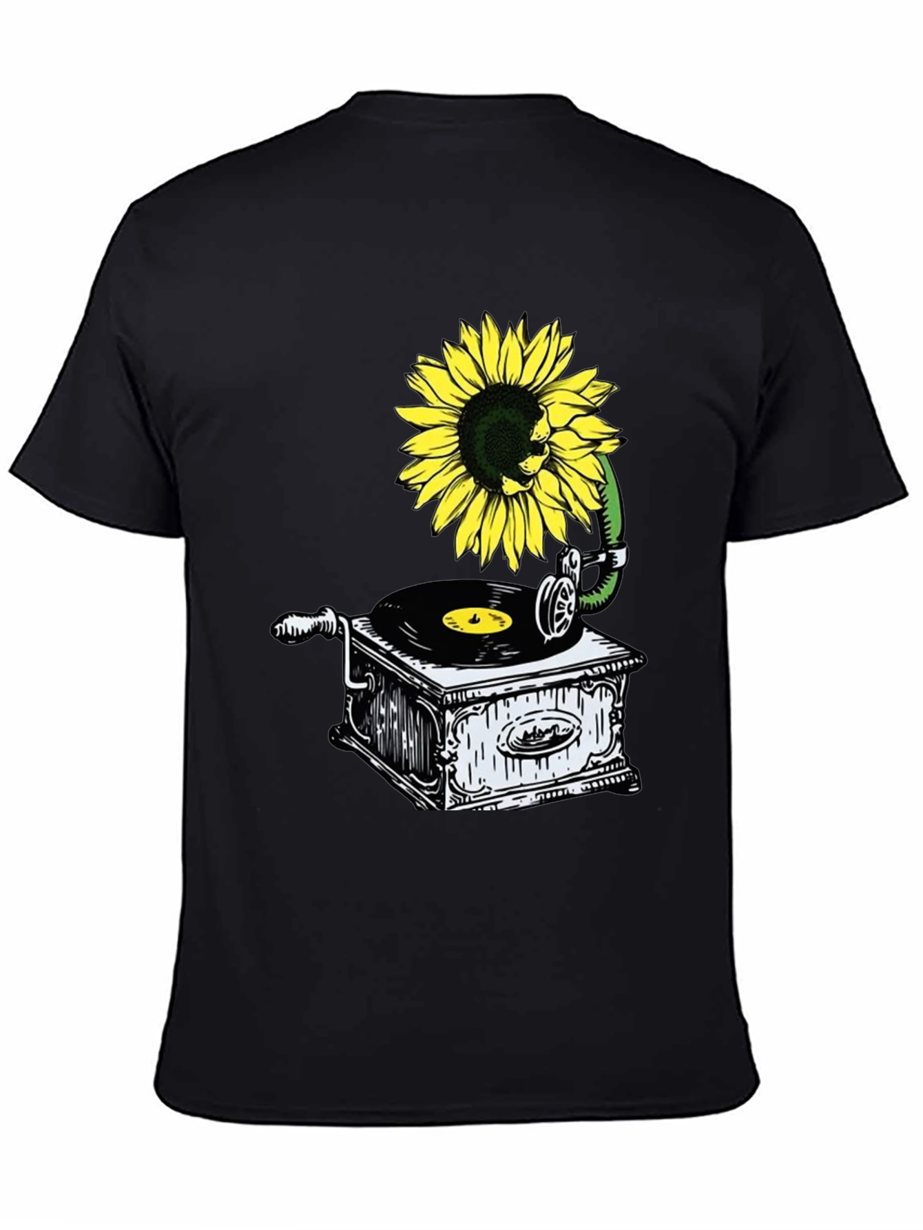 Sunflower Gramophone Graphic Tee