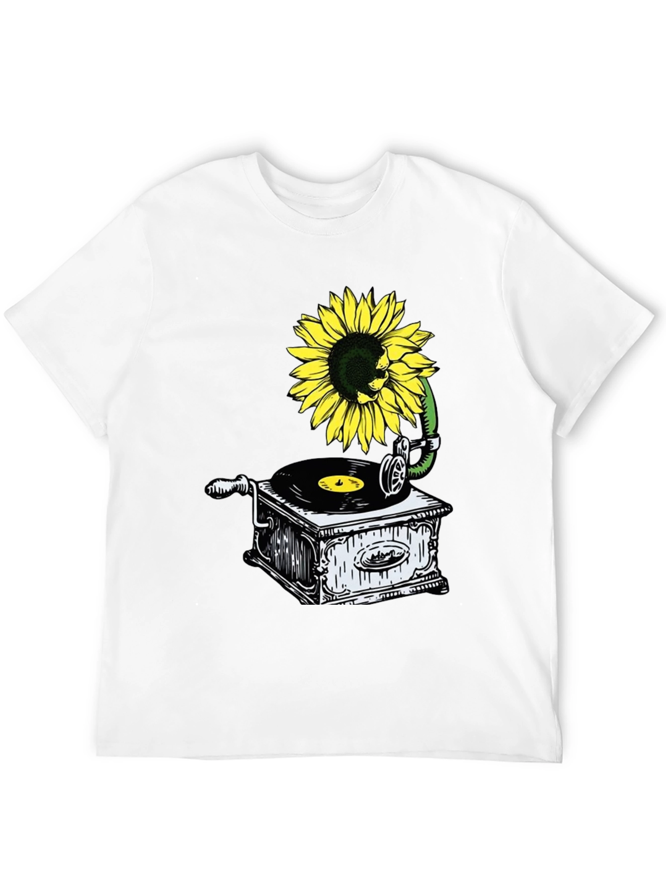 Sunflower Gramophone Graphic Tee