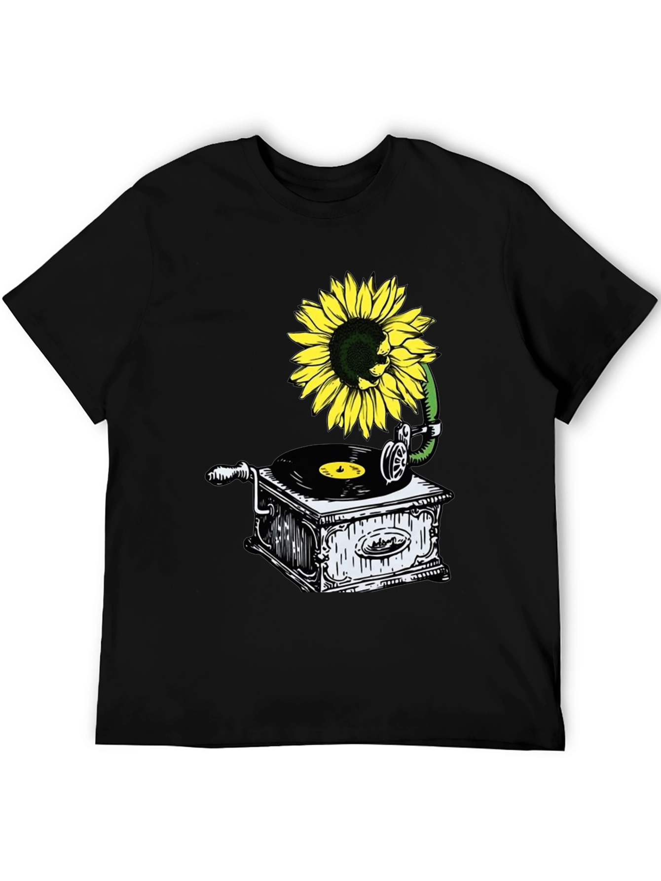 Sunflower Gramophone Graphic Tee