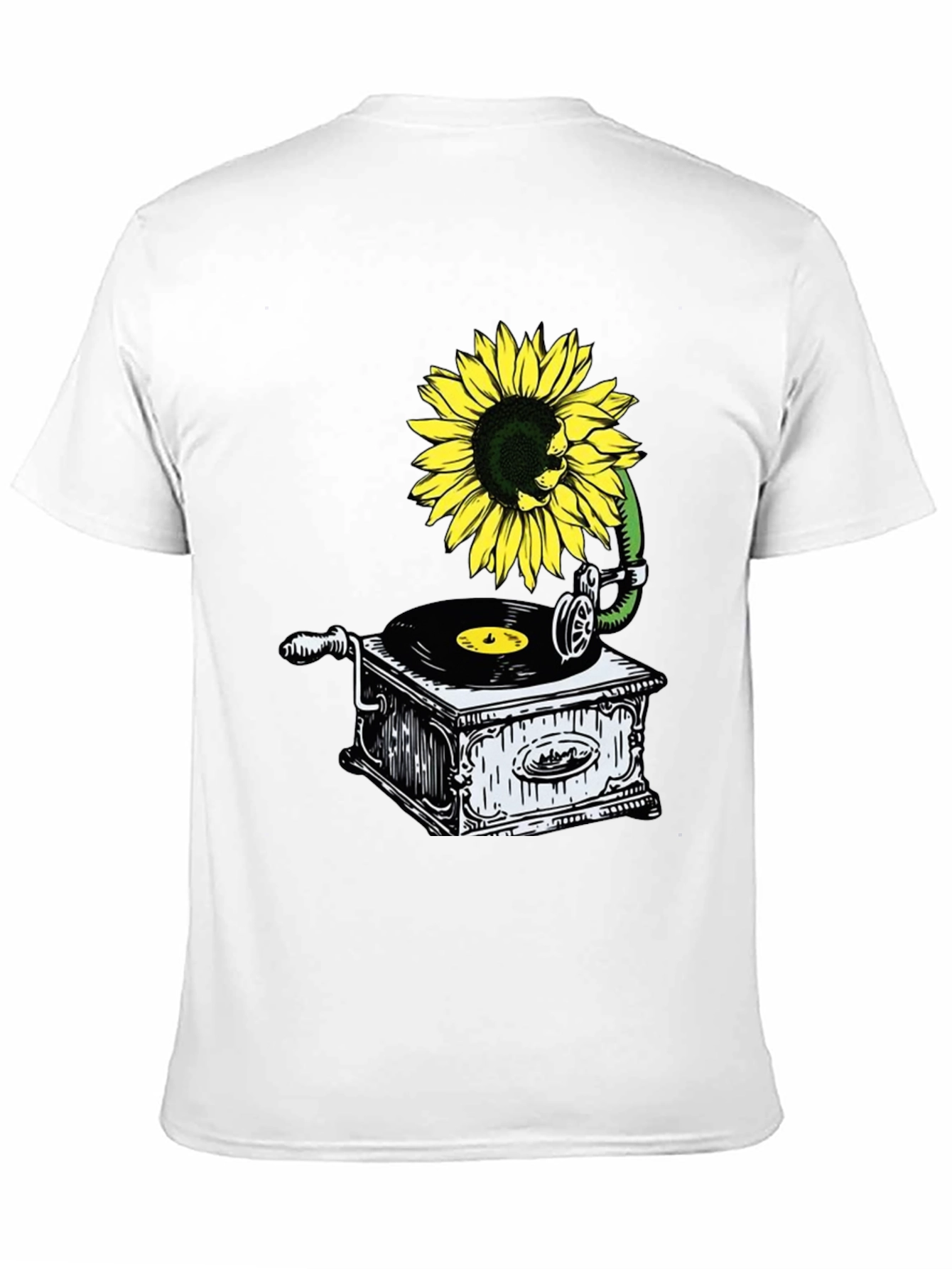 Sunflower Gramophone Graphic Tee