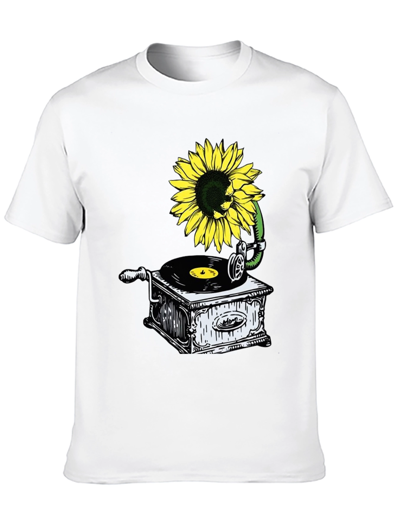 Sunflower Gramophone Graphic Tee