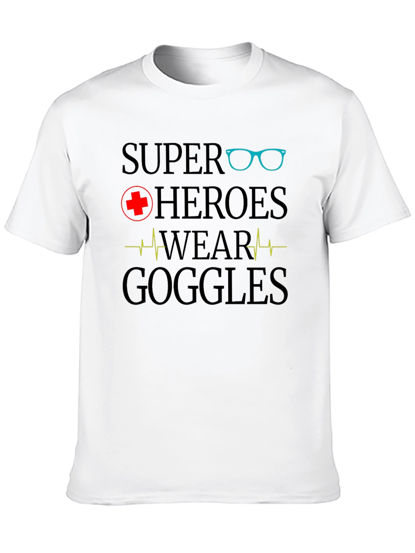 Super Heroes Wear Goggles Graphic T-Shirt