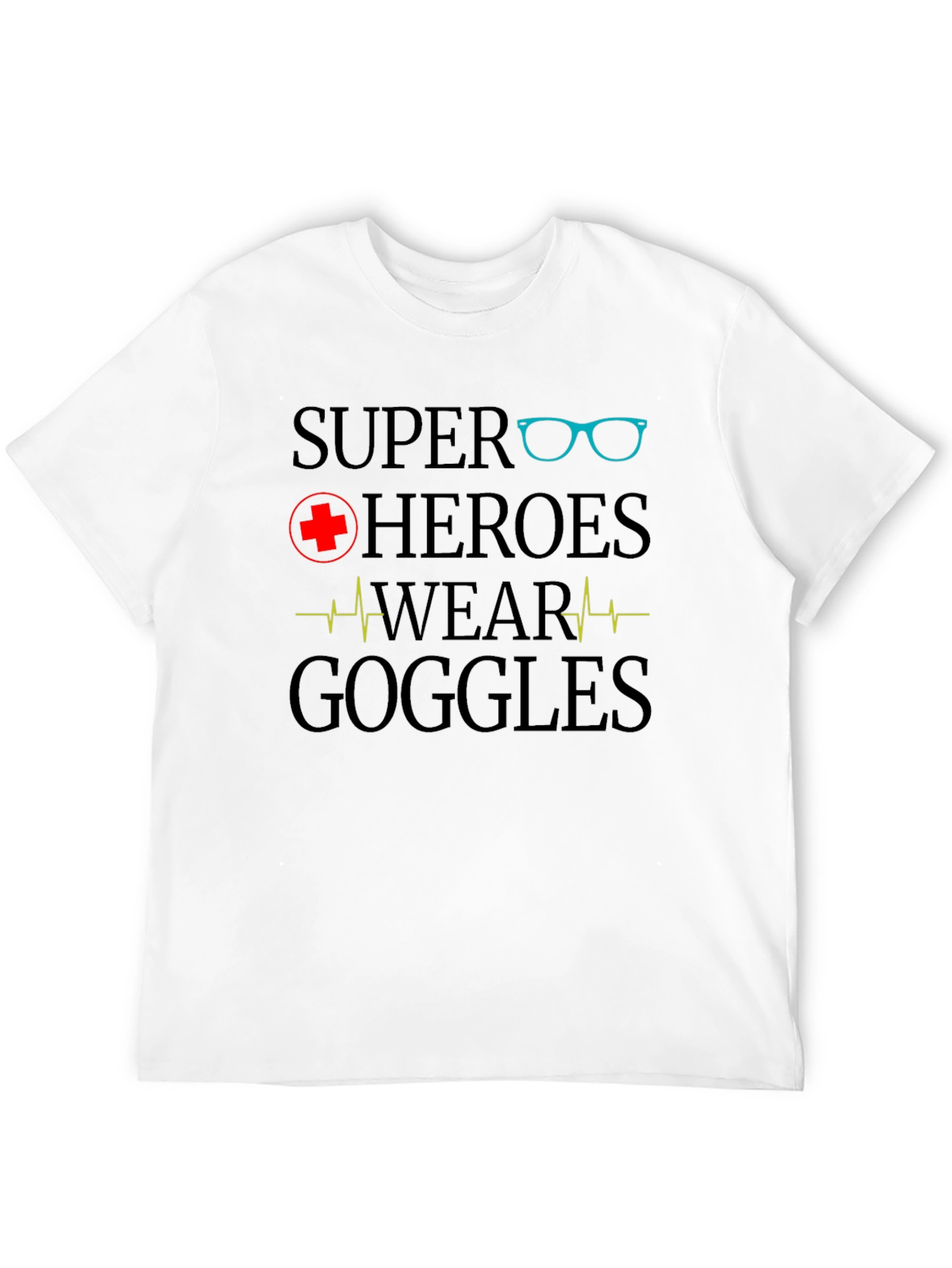 Super Heroes Wear Goggles Graphic T-Shirt