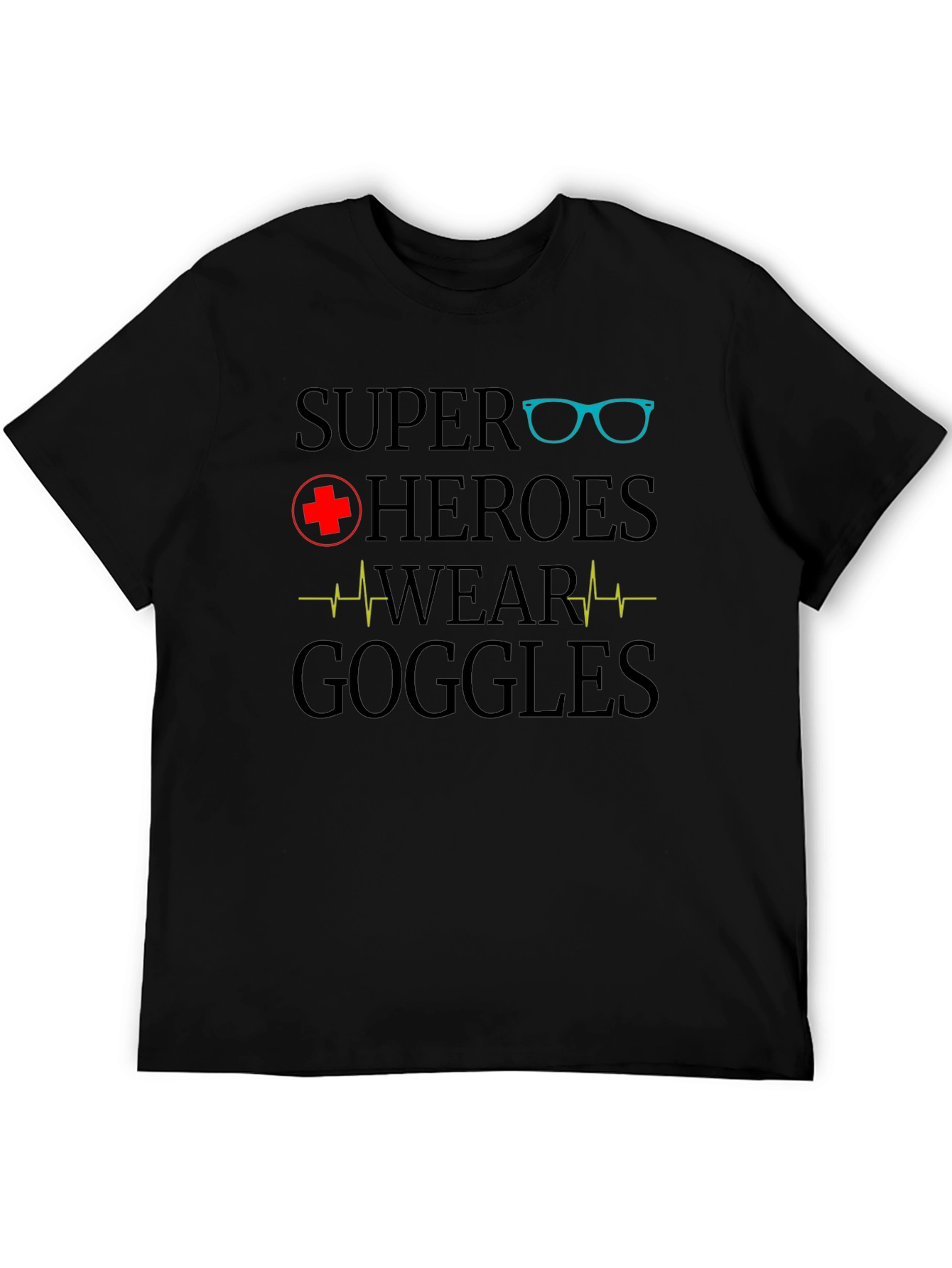 Super Heroes Wear Goggles Graphic T-Shirt