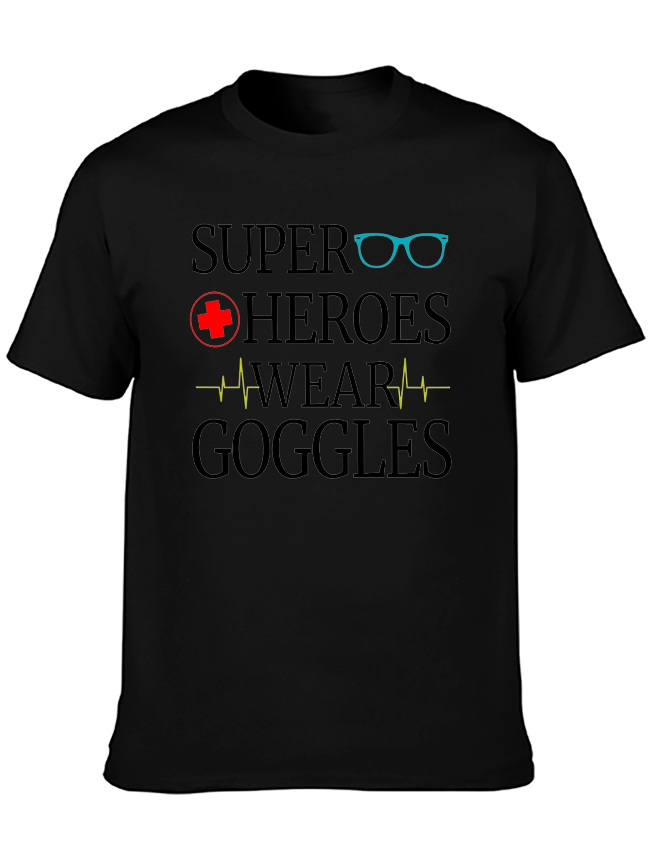 Super Heroes Wear Goggles Graphic T-Shirt