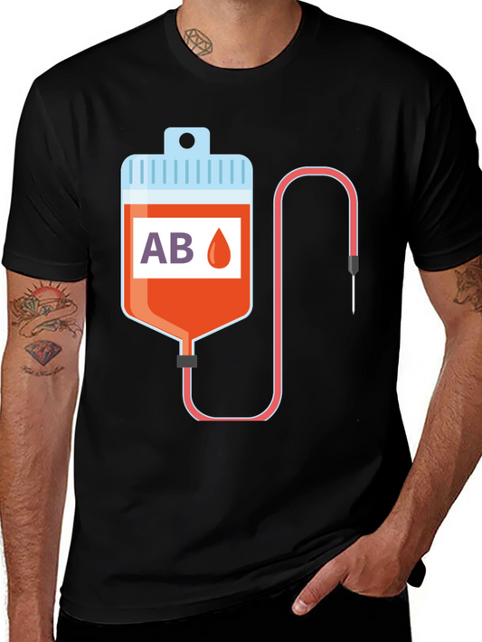 AB Blood Type T-Shirt - Funny Medical Tee