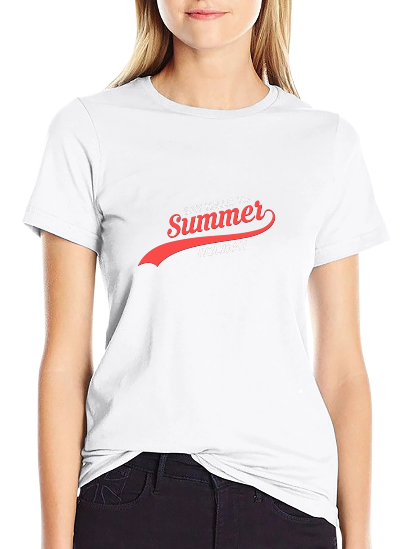 Summer Holiday Black T-Shirt