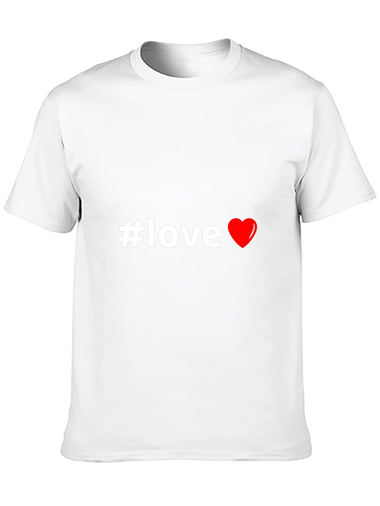 #Love Graphic Tee - Black Casual Shirt