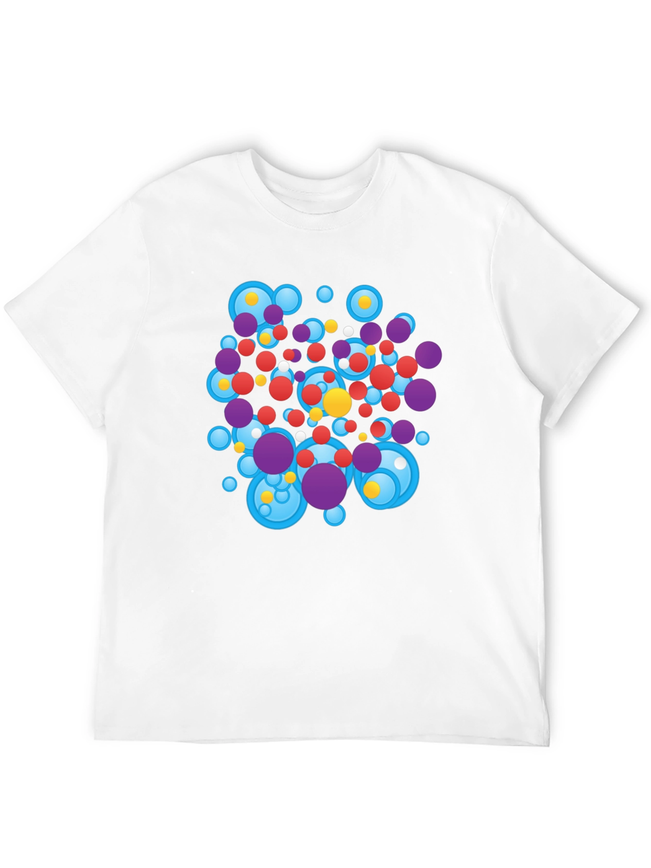 Abstract Circles Black T-Shirt