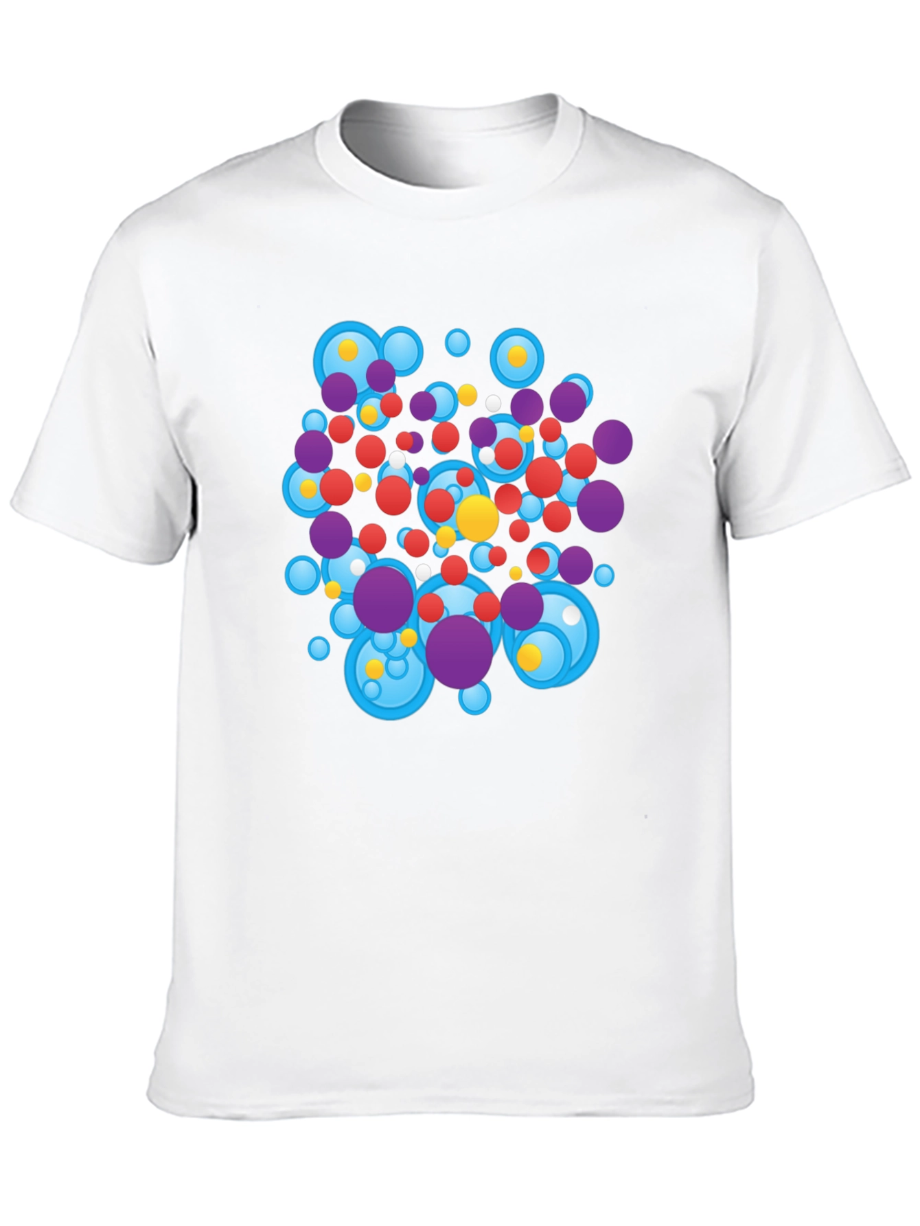 Abstract Circles Black T-Shirt
