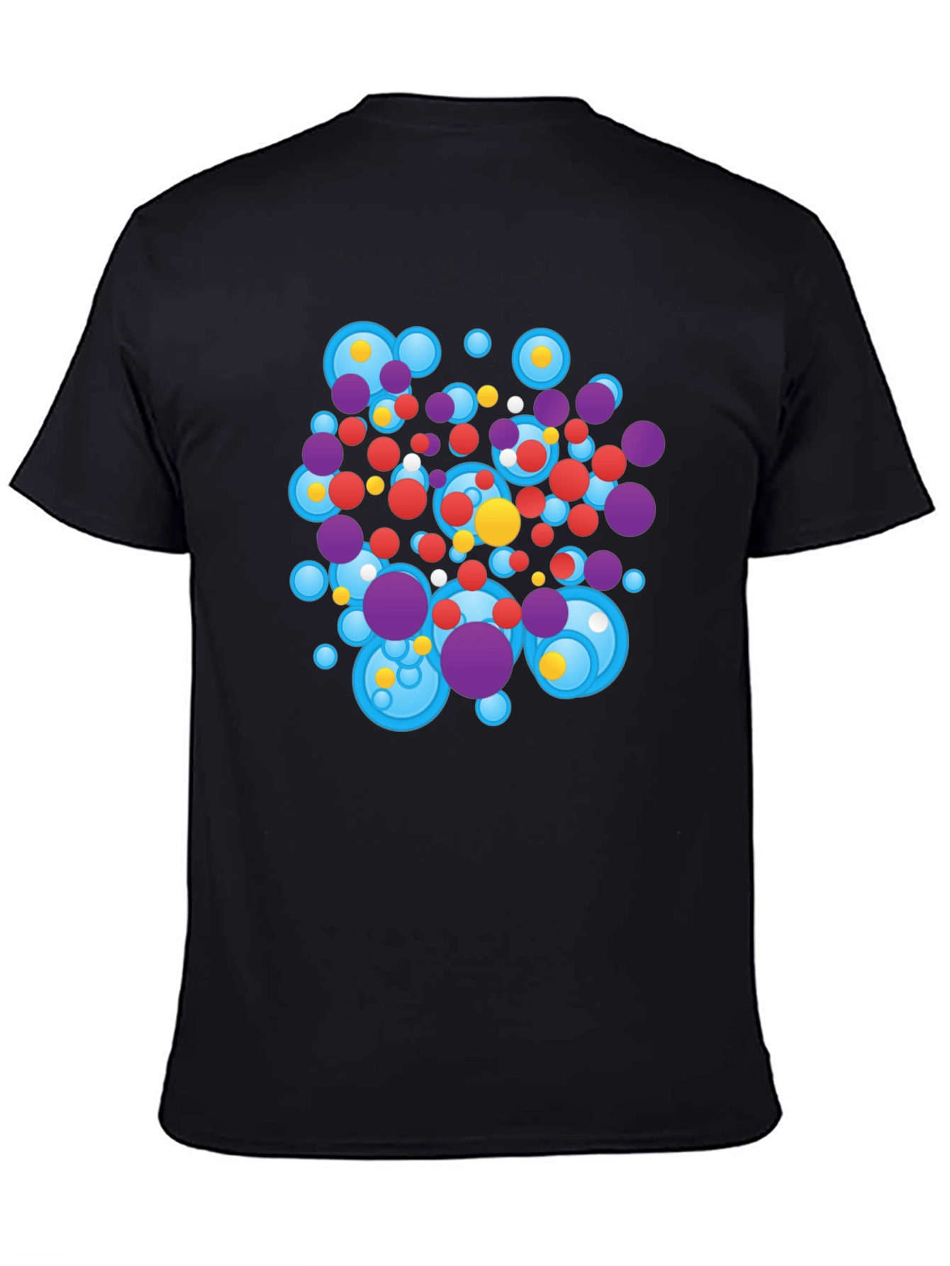 Abstract Circles Black T-Shirt
