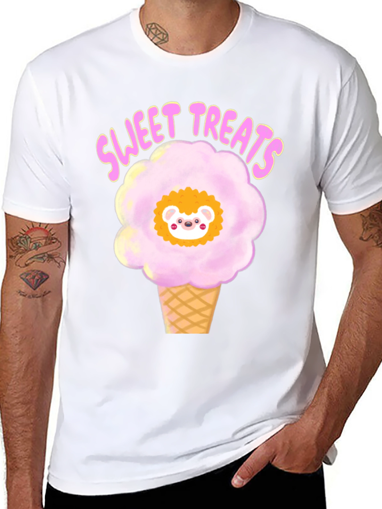Sweet Treats Hedgehog Cotton Candy T-Shirt