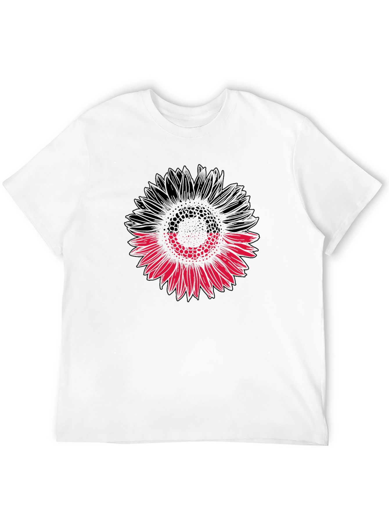 Sunflower Graphic Black T-Shirt - Modern Floral Tee