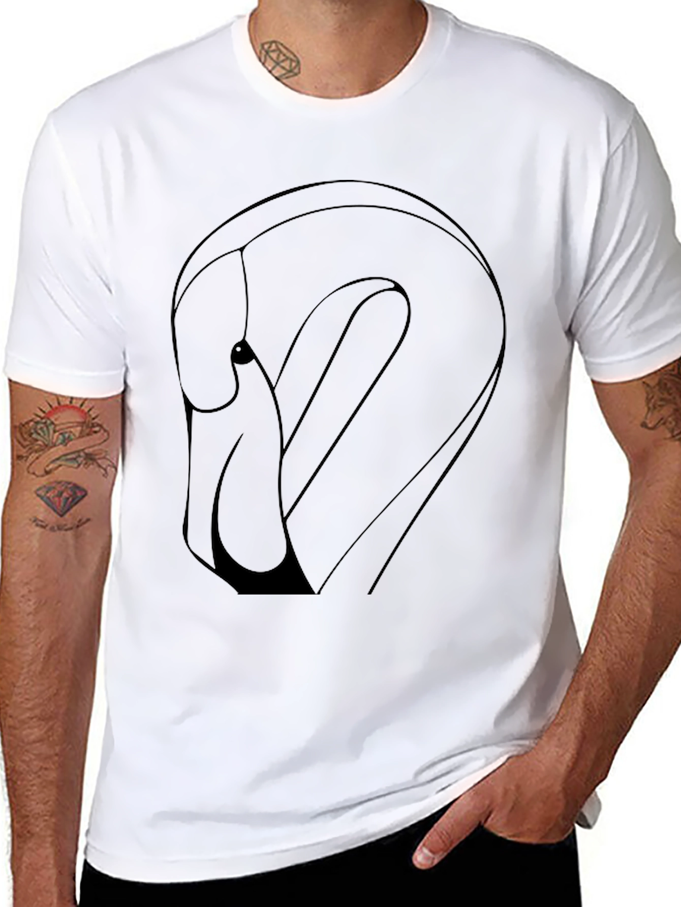Abstract Hand Design T-Shirt - Modern Graphic Tee