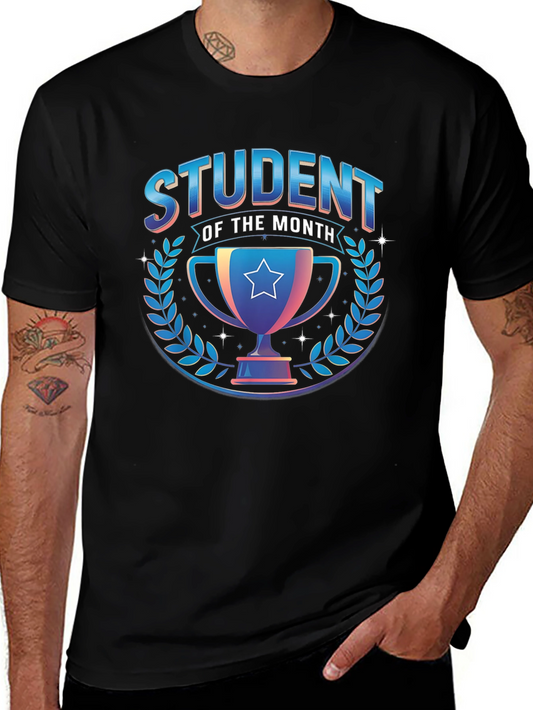 Student of the Month Black Graphic Tee