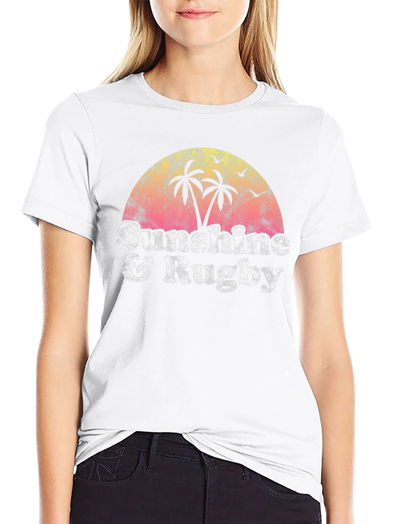 Sunshine & Rugby Graphic T-Shirt