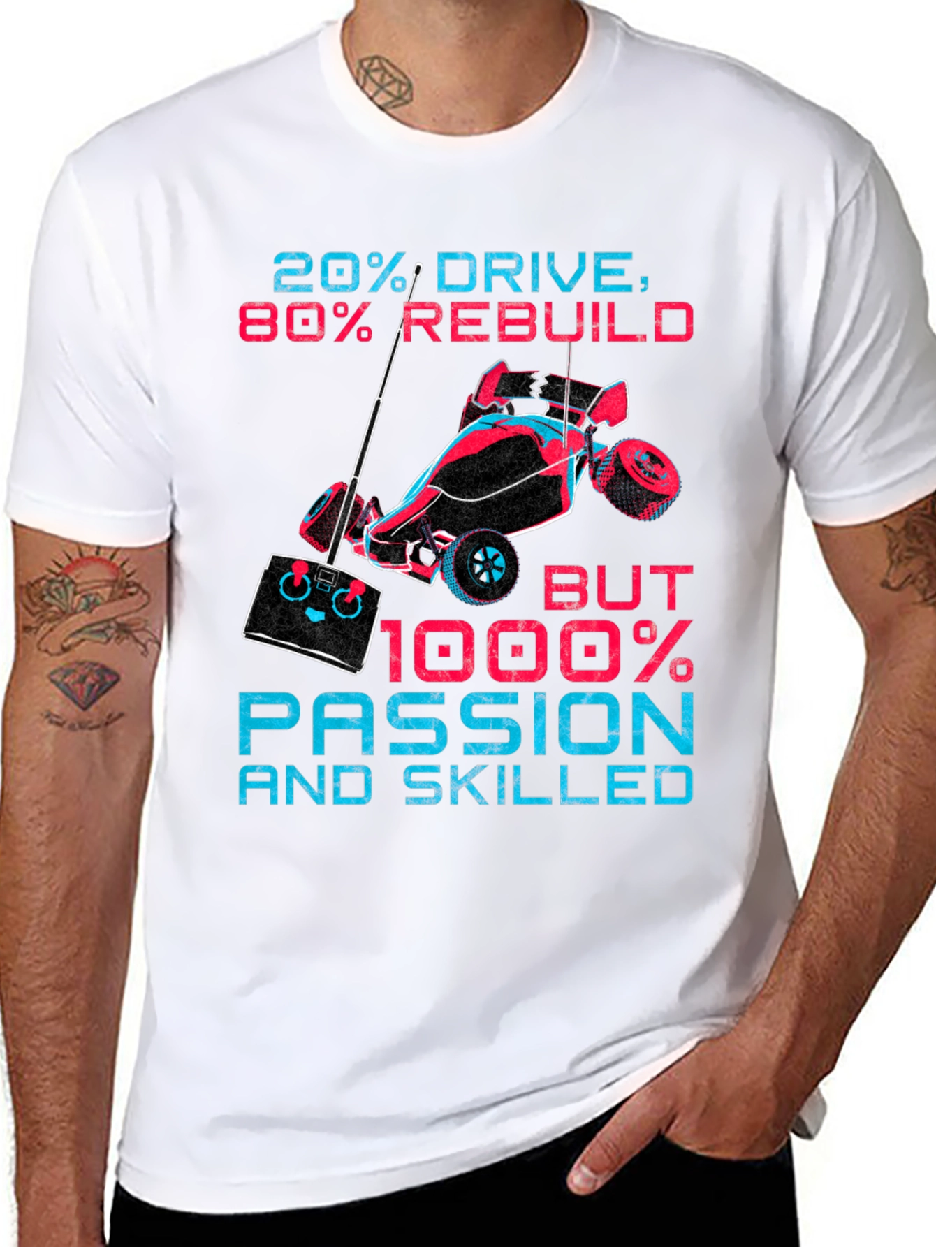 20% Drive 80% Rebuild RC Car T-Shirt
