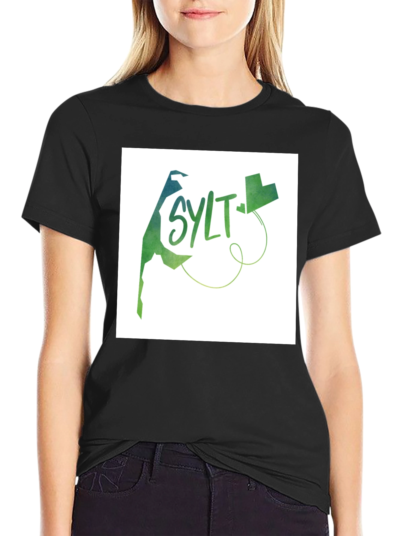 Sylt Island Black T-Shirt