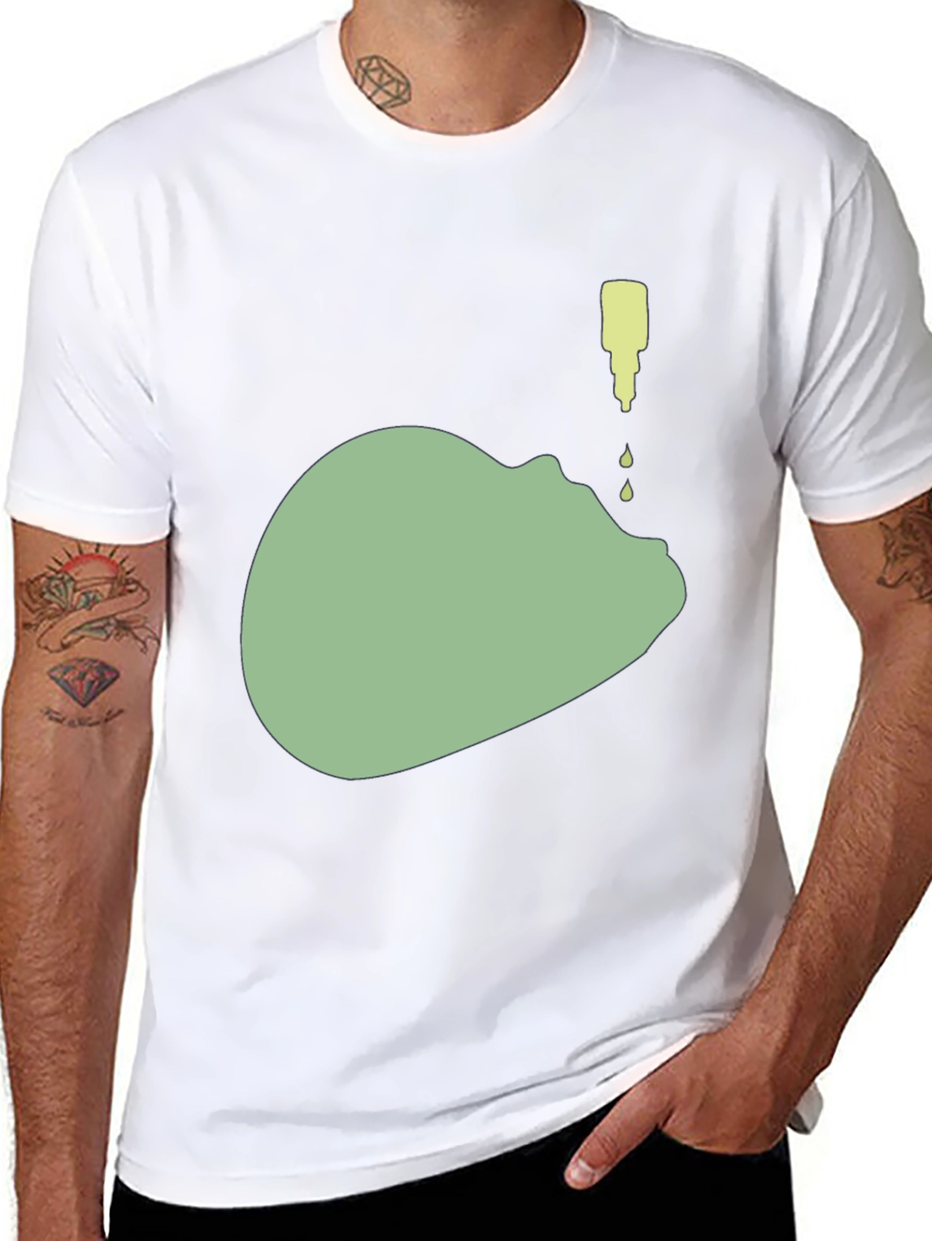Abstract Face T-Shirt - Unique Graphic Tee