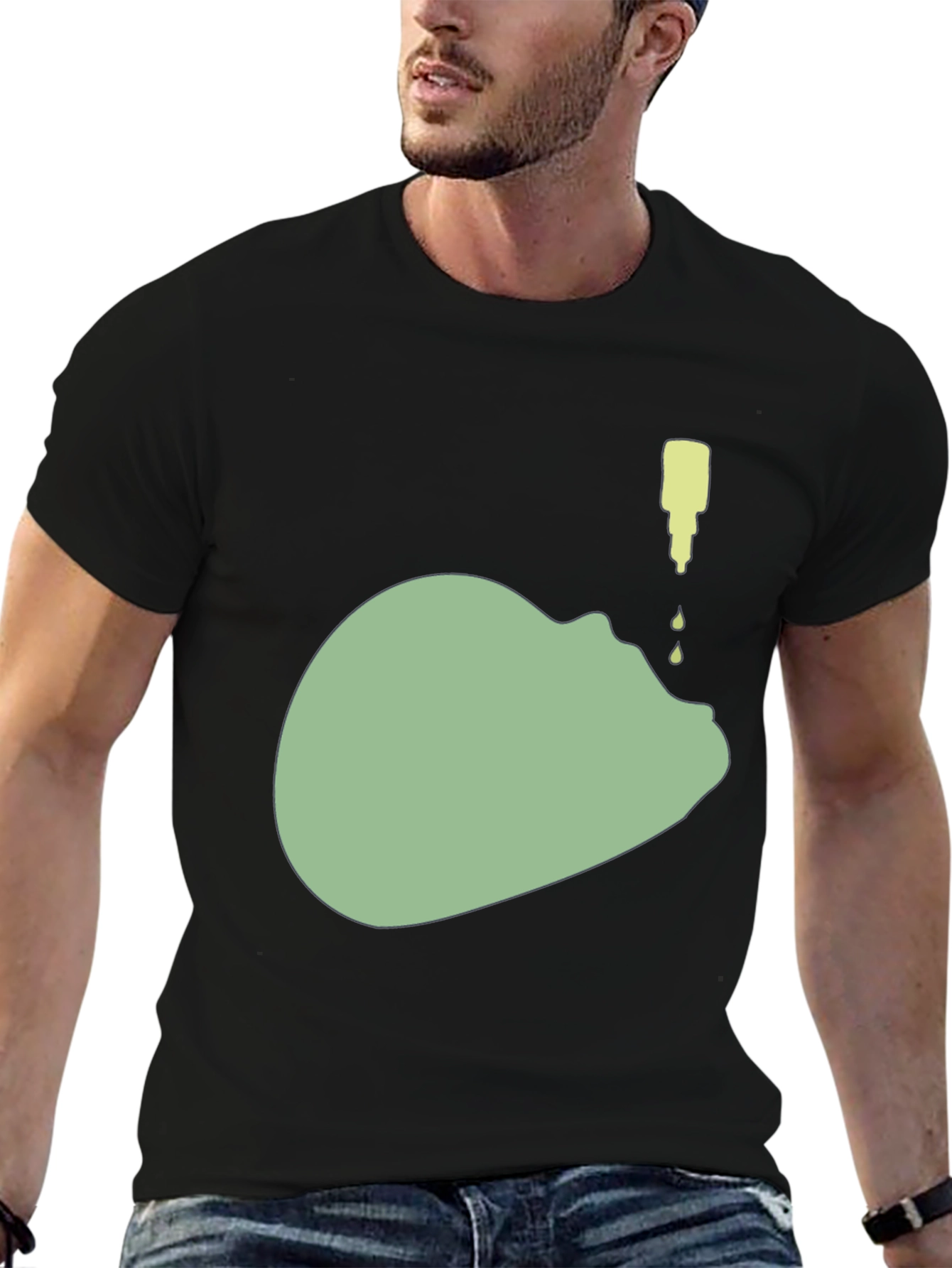 Abstract Face T-Shirt - Unique Graphic Tee