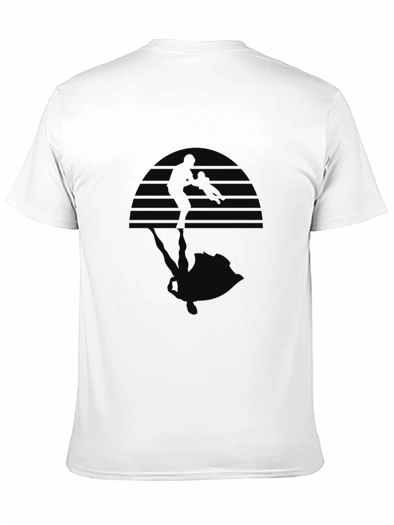 Sunset Shooter Graphic Tee - Black Cotton Blend