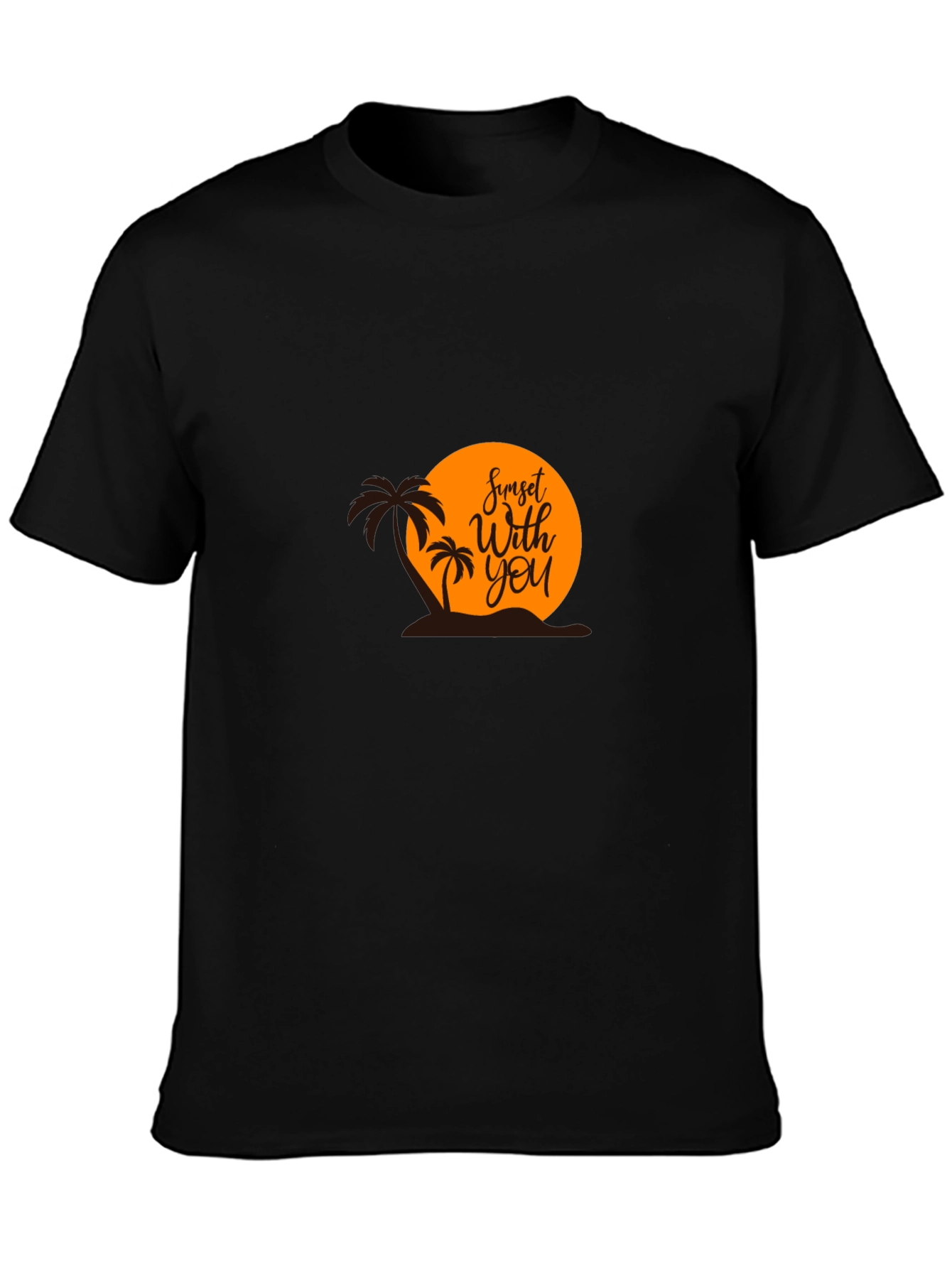 Sunset With You Graphic Tee - Black T-Shirt