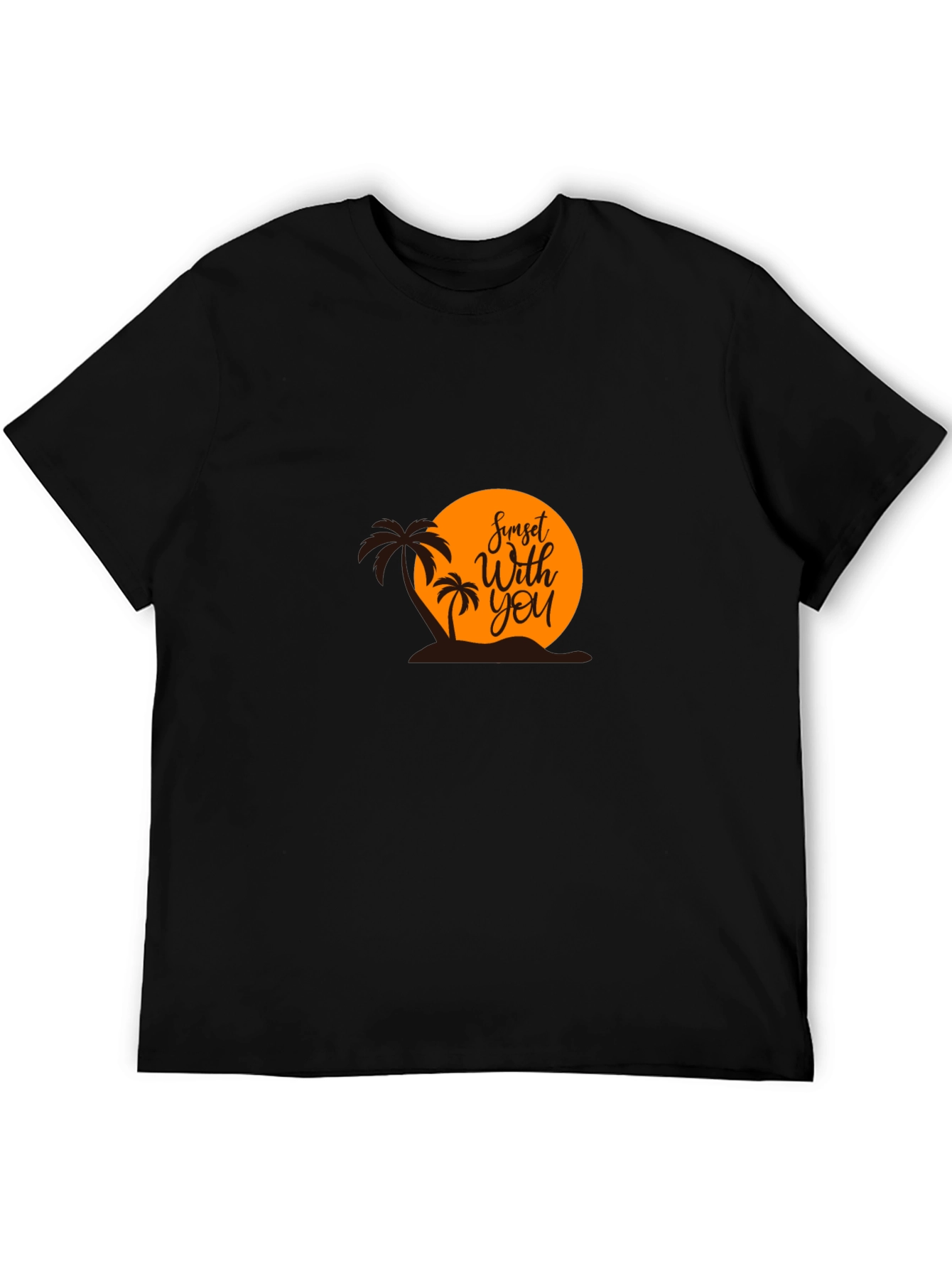 Sunset With You Graphic Tee - Black T-Shirt
