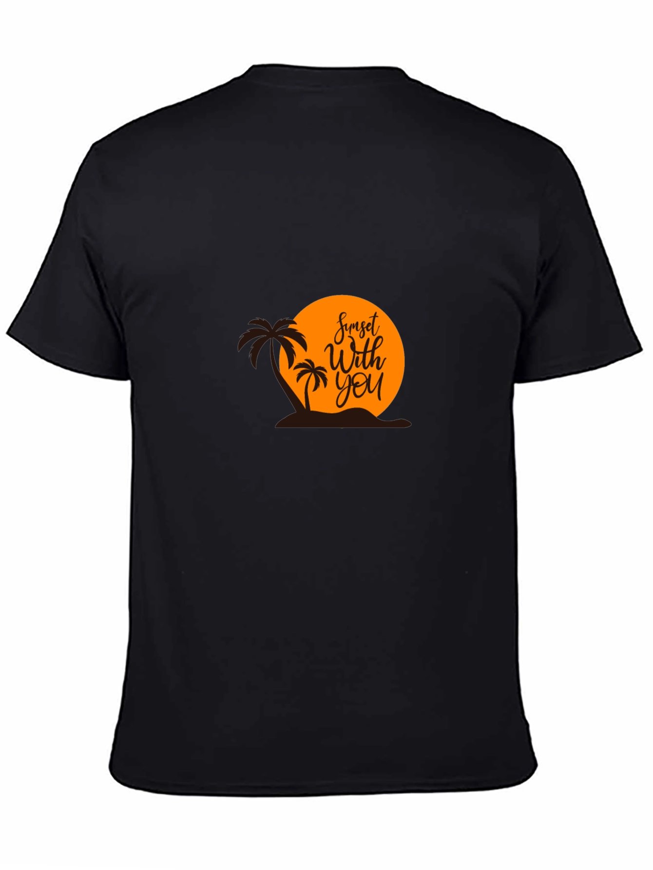 Sunset With You Graphic Tee - Black T-Shirt