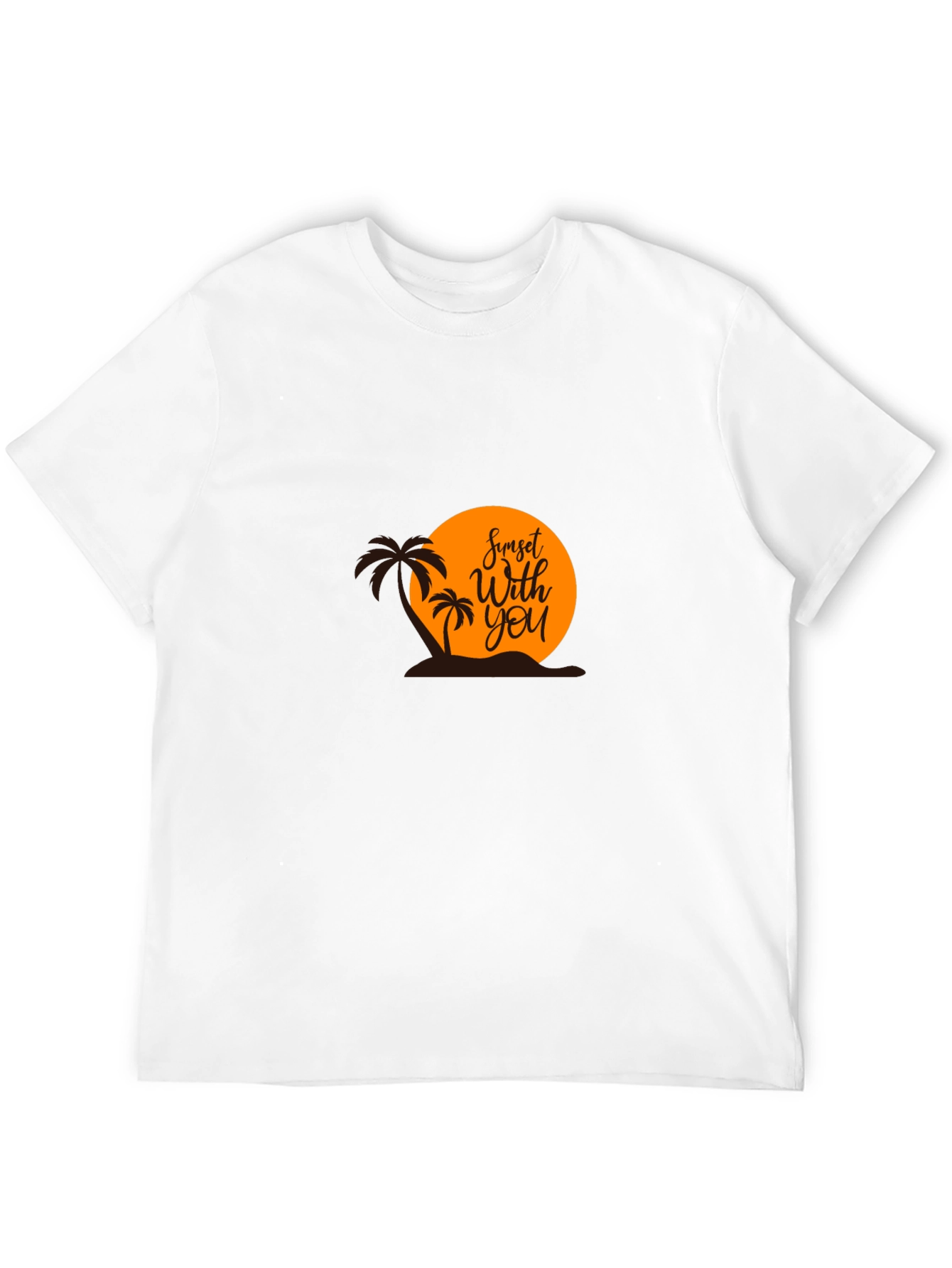 Sunset With You Graphic Tee - Black T-Shirt