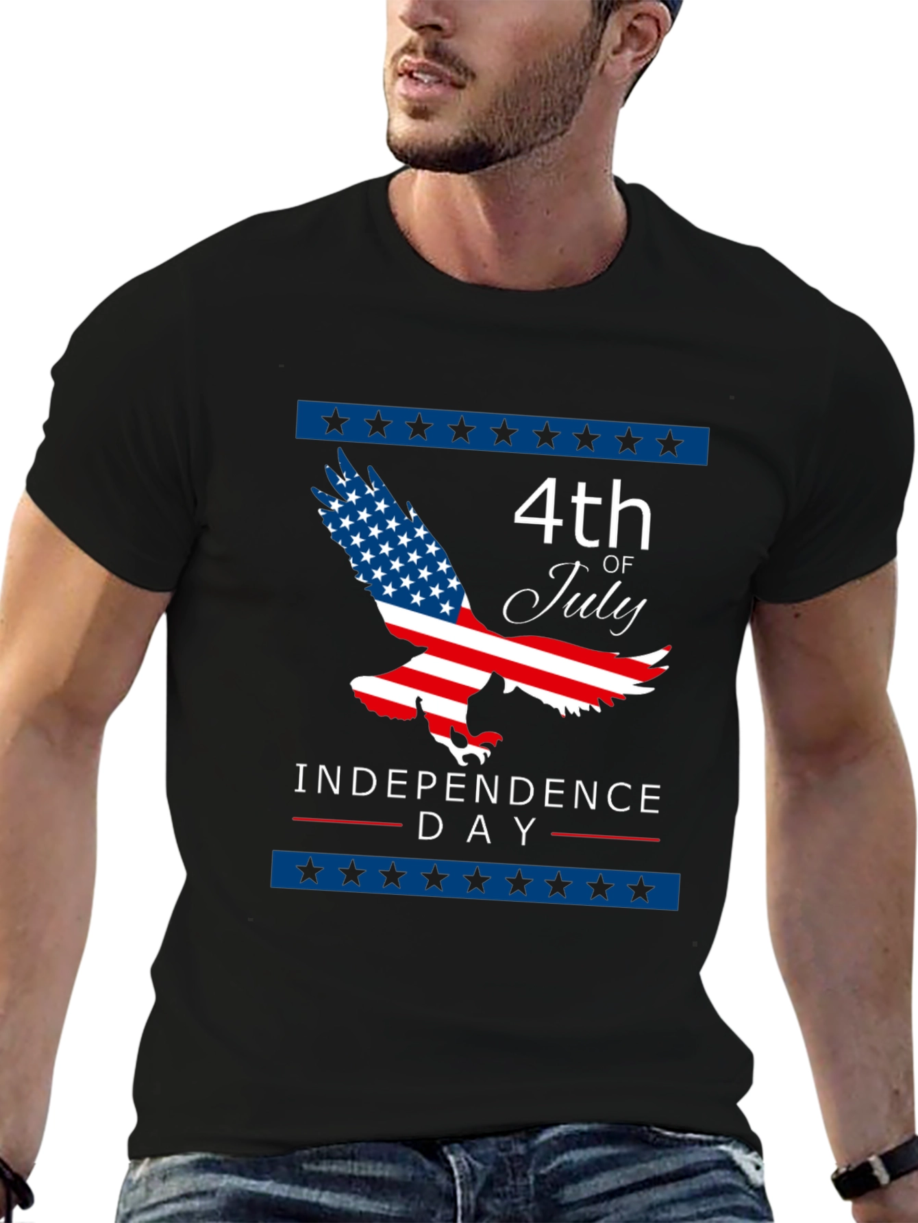 4th of July Eagle Independence Day Graphic Tee