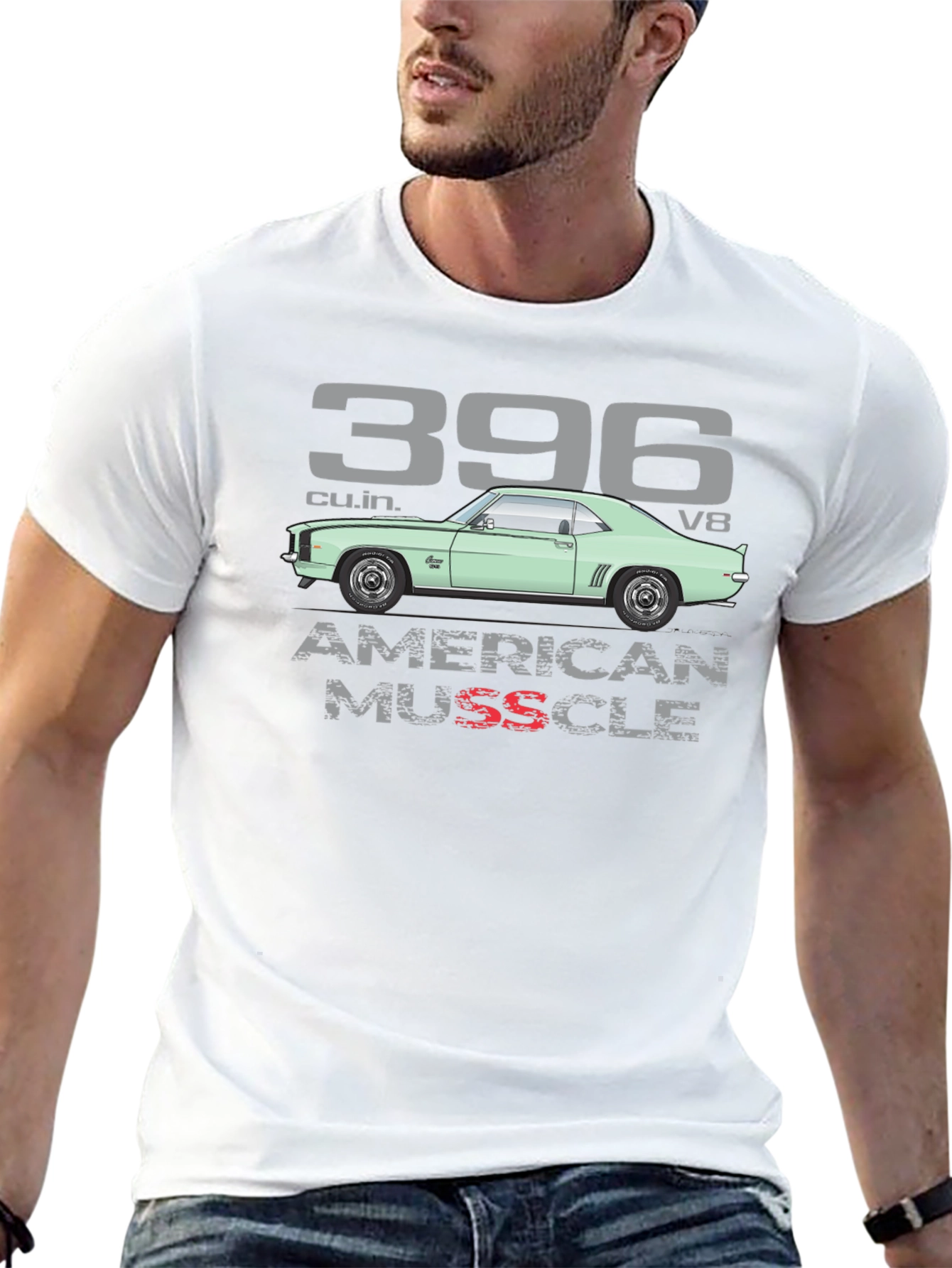 396 American Muscle Car Graphic T-Shirt