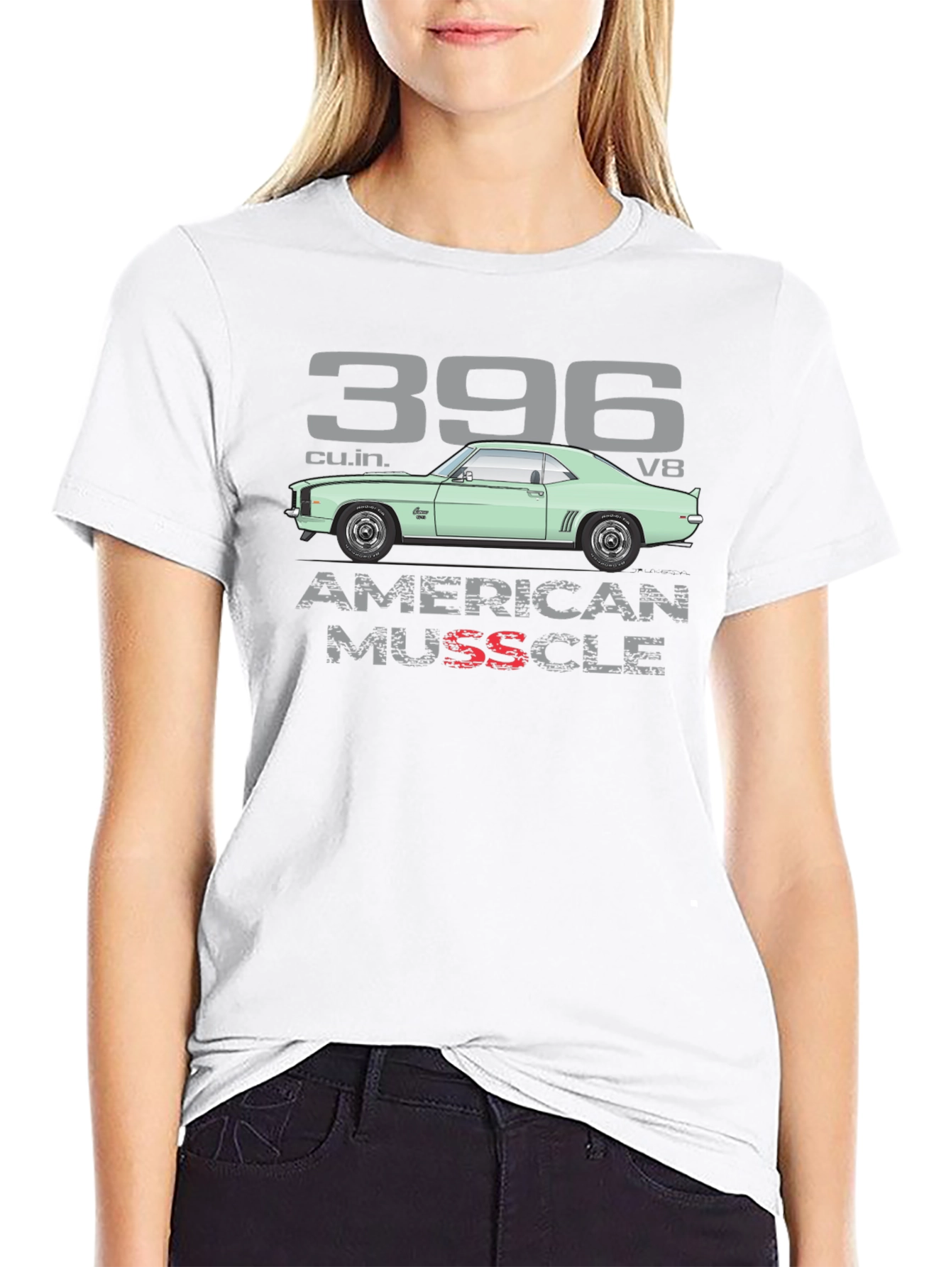 396 American Muscle Car Graphic T-Shirt