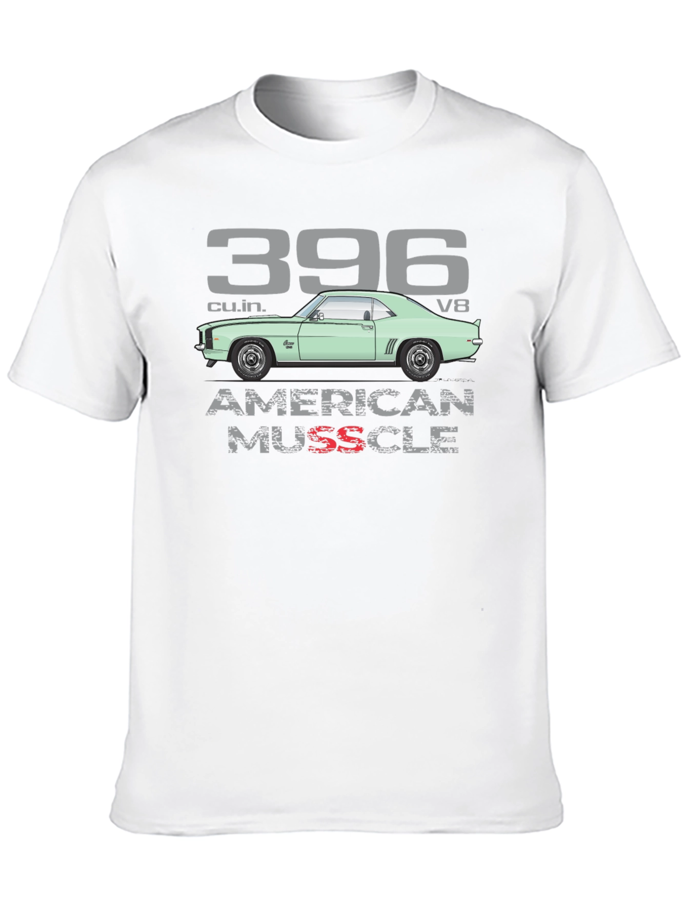 396 American Muscle Car Graphic T-Shirt