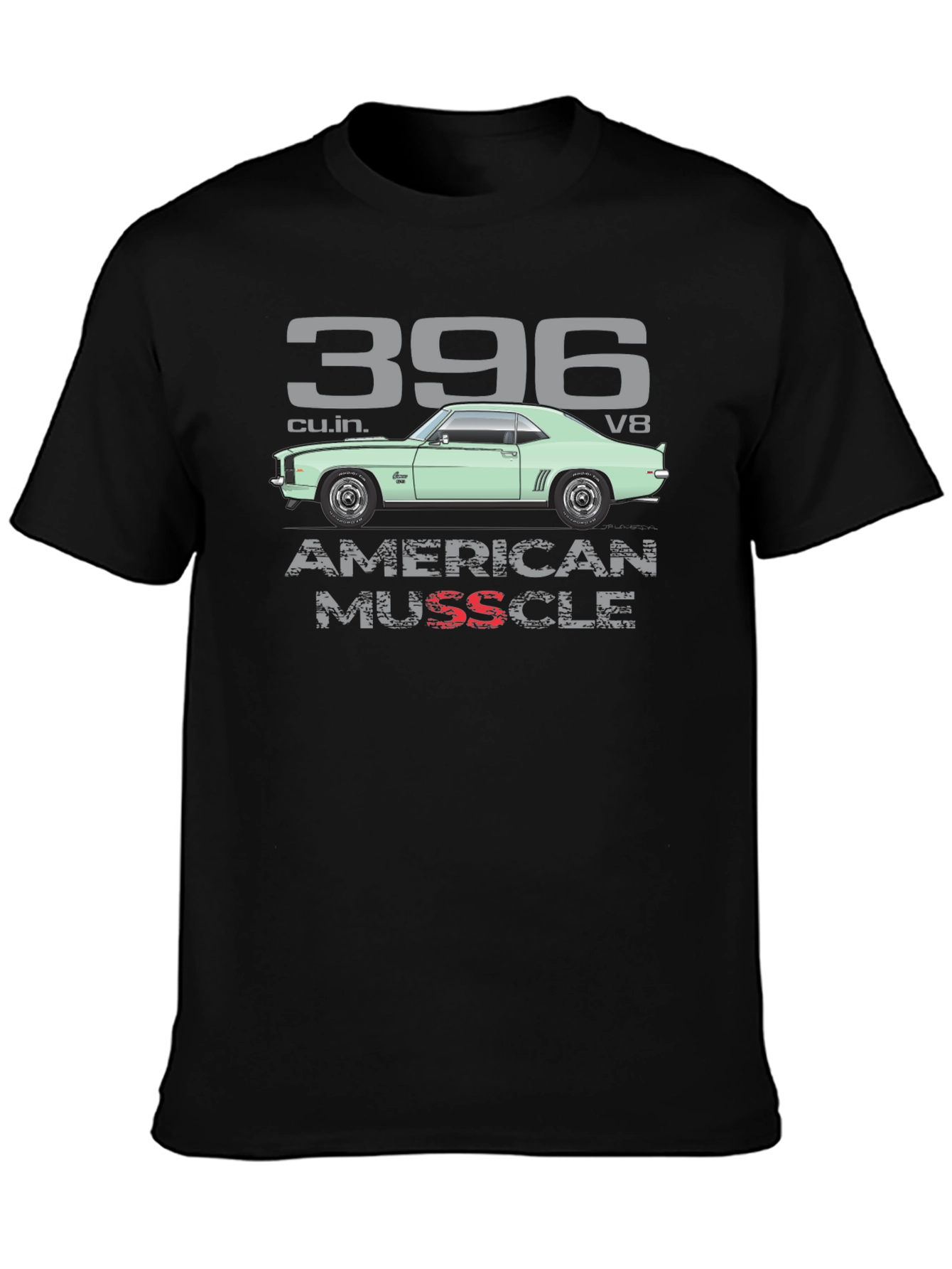 396 American Muscle Car Graphic T-Shirt