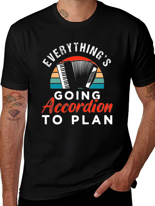 Accordion Plan T-Shirt: Musical Instrument Tee for Musicians