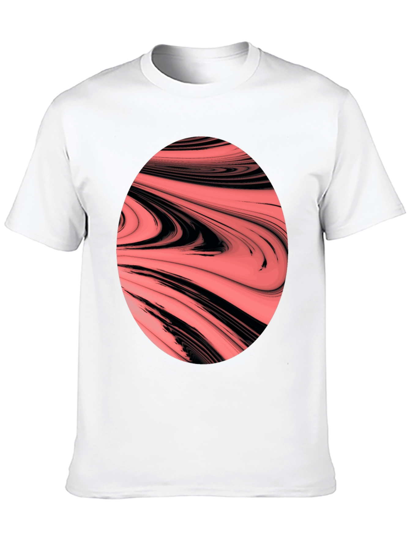 Abstract Swirl Graphic Tee - Bold & Unique Design