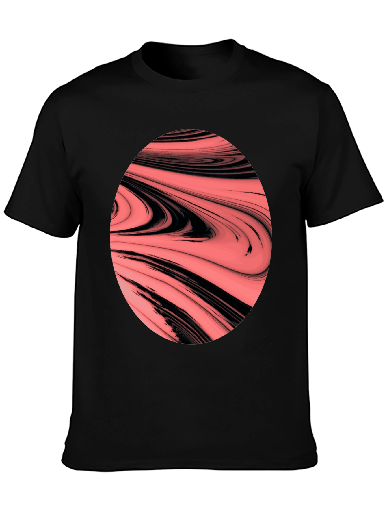Abstract Swirl Graphic Tee - Bold & Unique Design