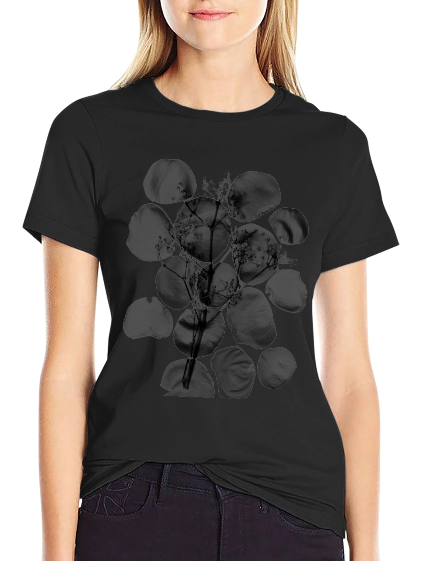 Abstract Black Graphic Tee - Modern Casual Style